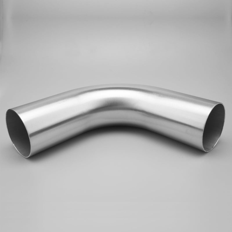 AC PERFORMANCE 3" (76mm) OD 90 Degree Aluminum Elbow Intercooler Pipe Air Intake Tube, 1.3D Radius, Brushed Finish - Image 3